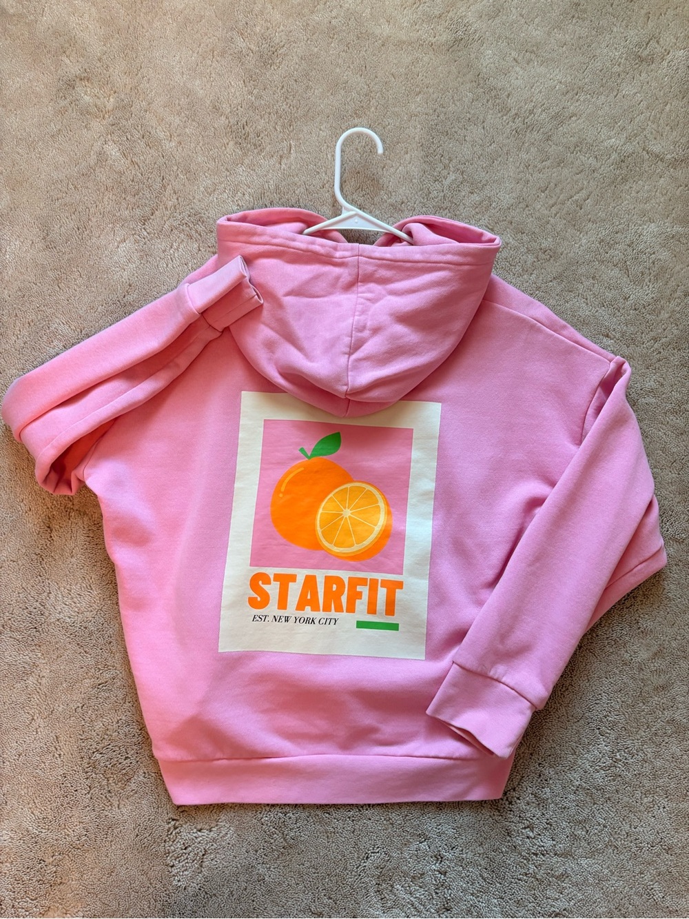 STARFIT Pink Citrus Squeeze Pullover Hoodie - Picture 4 of 7